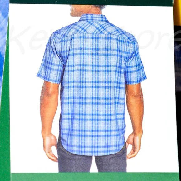 NWT Orvis Men’s Short Sleeve Woven tech shirt True BLue - Picture 8 of 8